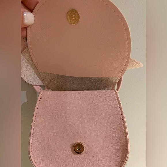 NWOT Girls Pink Cream Mini Ears and Bow Purse - Picture 4 of 5